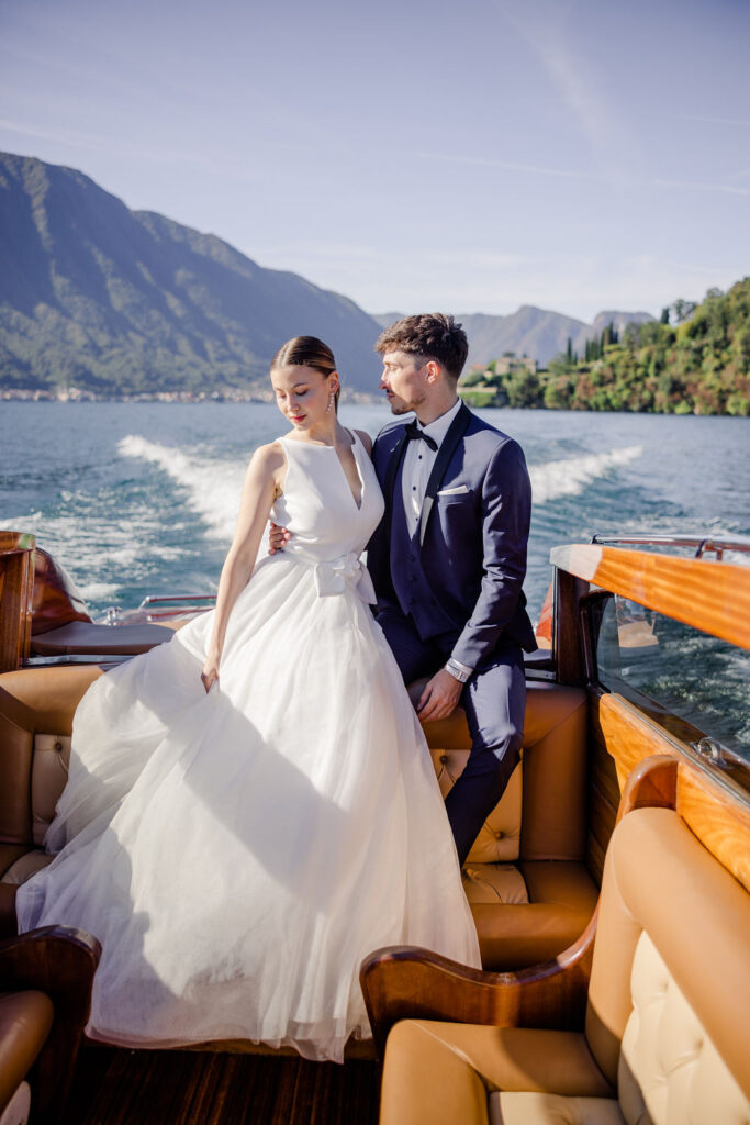 Bootsfahrt Comer See - Luxushochzeiten in Italien
